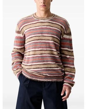 A.P.C. Pull Hector Horizontal-Stripe Jumper - Natural