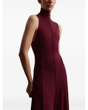 12 STOREEZ Roll-Neck Maxi Dress - Red