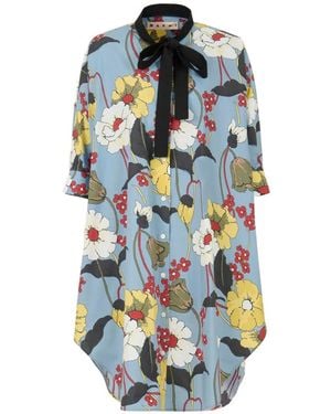 Marni Floral Dress - Blue