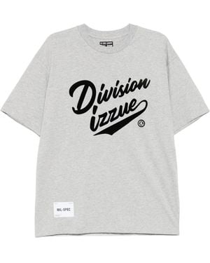 Izzue Logo-Printed T-Shirt - Grey