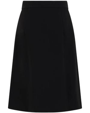 Moschino Flared High-Waisted Mini Skirt - Black