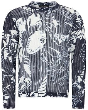 DSquared² フローラル セーター - ブルー