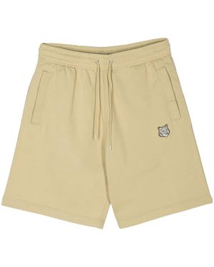 Maison Kitsuné Shorts sportivi con applicazione - Neutro