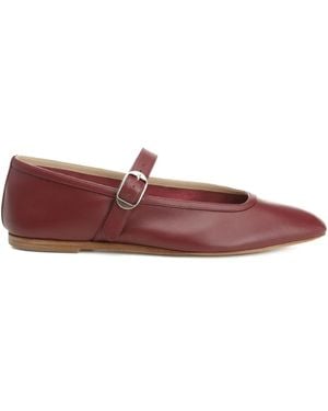 Le Monde Beryl Buckle-Strap Ballet Flats - Purple