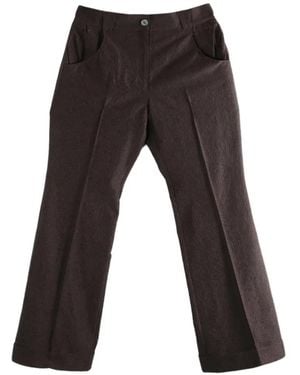Kiko Kostadinov Jacquard-Pattern Turn-Up Trousers - Black