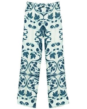 F.R.S For Restless Sleepers Pantalon Etere À Fleurs - Blue