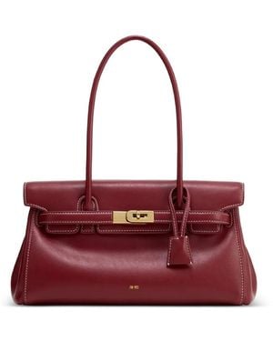 JW PEI Yara contrast-stitch shoulder bag - Rot