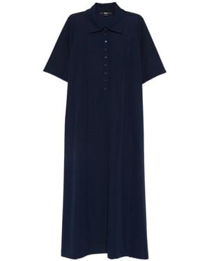 Seventy Buttoned Maxi Shirt Dress - Blue
