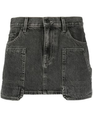 Helmut Lang Carpenter Denim Miniskirt - Black