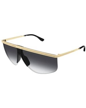 Chloé Pilot-Frame Shield Sunglasses - Metallic