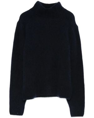 Hemisphere Jersey Con Cuello Alzado - Negro