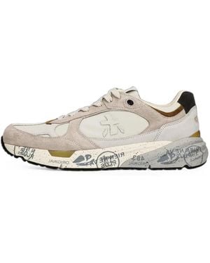Premiata Mase25 Paneled Sneakers - White