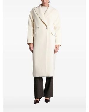 Tagliatore Double-Breasted Coat - White