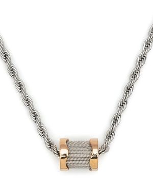 Charriol Forever Waves Charm Necklace - Metallic