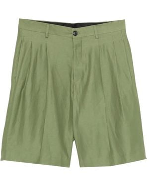 Laneus Pleated Shorts - Green