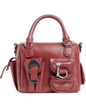 Cynthia Rowley Mini Sac En Cuir À Poches Cargo - Rouge