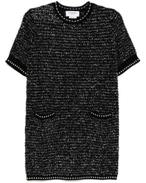 Thom Browne Tweed Mini Dress - Black