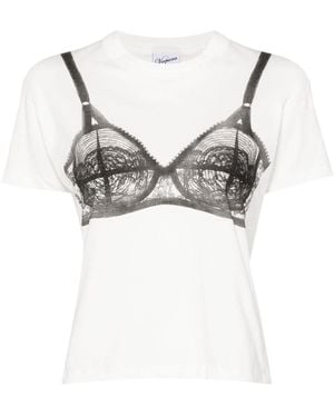 VAQUERA Bra-Printed T-Shirt - Grey