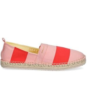 GANT Striped Espadrilles - Red