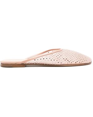 Dear Frances Balla Slipper Aus Mesh Mit Kristallen - Pink