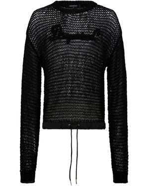 DSquared² オープンワーク セーター - ブラック