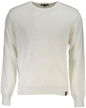 U.S. Grand Ribbed-Knit Crew-Neck Jumper - White