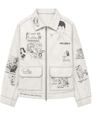 Free Refills Miracle Graphic-Print Jacket - White