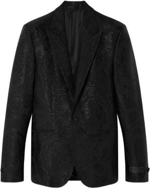 Versace Blazer con motivo Barocco - Negro