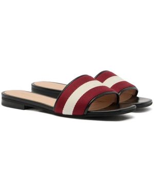 Bally Ribbon Flat Sandals - White