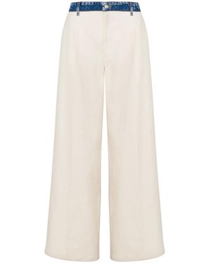 Moschino Wide-Leg Trousers - White