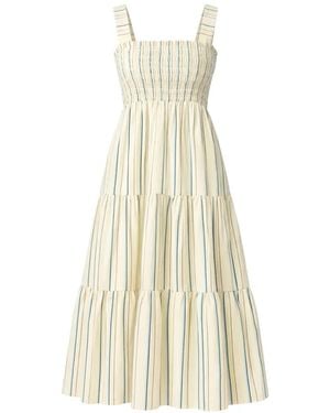 Seafolly Faithfull Striped Midi Dress - White