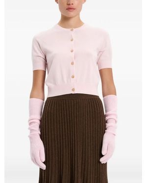 arch4 Kurzärmeliger Cardigan - Weiß