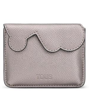 Tous Scalloped Card Holder - Gray