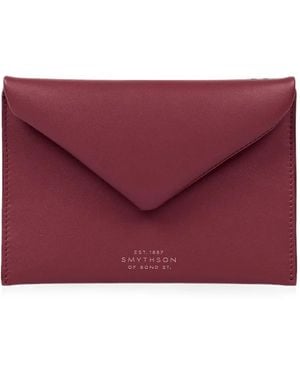 Smythson Milton Envelope Pouch - Purple