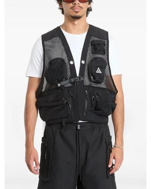 Nike Acg Buttles Mesh-Panelled Multi-Pocket Vest - Black