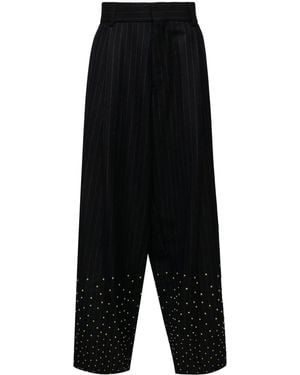 Kolor Stud-Embellishment Wool Pants - Black