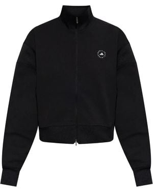 adidas By Stella McCartney Logo-Detail Zip-Up Jacket - Black