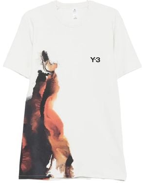 Y-3 Abstract-print T-shirt - Weiß