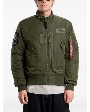 Alpha Industries Engine Bomber Jacket - Green