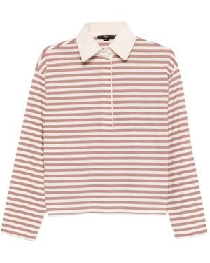 Seventy Striped Polo Shirt - Pink