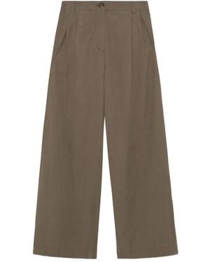 Jonathan Simkhai Pleated Button-Fastening Pants - Gray