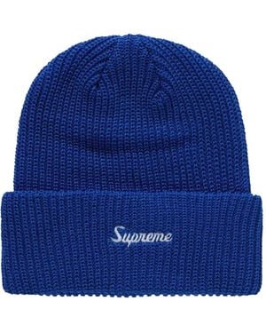 Supreme Logo Beanie - Blue