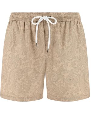 BOGGI Paisley-Print Swimsuit - Natural