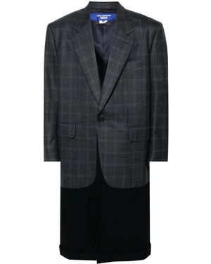 Junya Watanabe Mantel Mit Kontrasteinsätzen - Schwarz