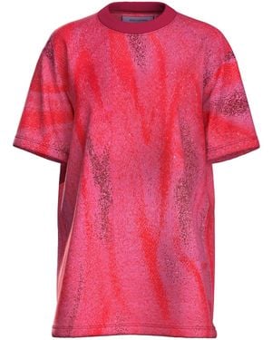 MACCAPANI T-Shirt Met Jacquard - Rood
