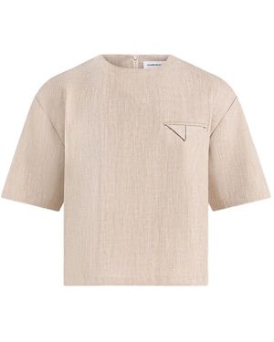 Manière De Voir Leon Round-Neck T-Shirt - Natural