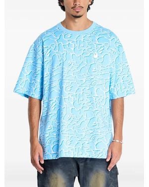 A Bathing Ape Pattern T-Shirt - Blue