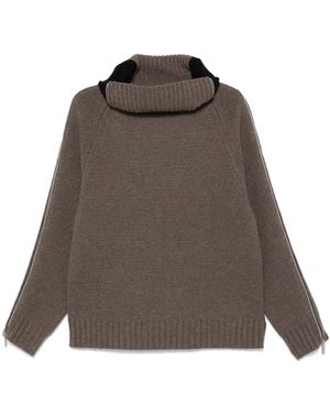 Helmut Lang Jersey con cuello vuelto - Marrón