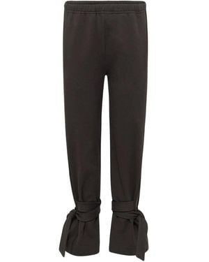 JW Anderson Pantalones con cierre de lazo - Negro