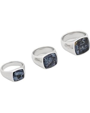 Tom Wood Kay Pietersite Ring - White